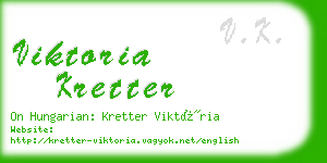 viktoria kretter business card
